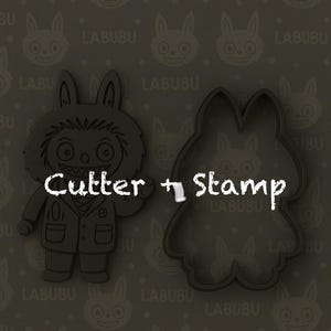 Labubu Cookie Cutter & Stamp Set | 3D Printed | Decorated Character Cookie Mold | Cartoon Cookie Cutter for Baking| Doctor Labubu
