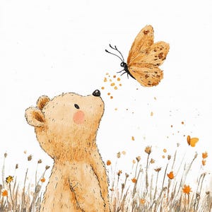 19 Nursery Teddy Bear Clipart, Teddy, Baby Shower, Printable Watercolor, High-Quality JPG, Paper Craft, Junk Journal, Digital Download