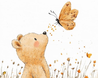 19 Kinderzimmer Teddybär Clipart, Teddy, Babyparty, druckbares Aquarell, hochwertige JPG-Dateien, Papiermodelle, Junk Journal, digitaler Download