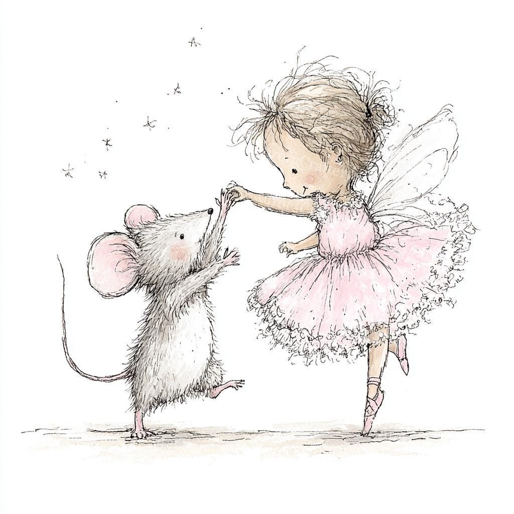 26 Whimsical Pink Mouse Clipart, Digital Download, Commercial Use, Junk ...