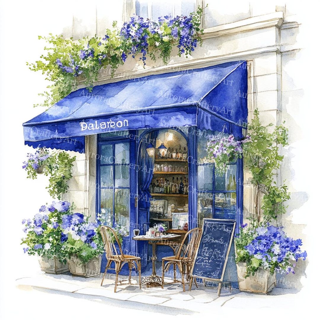 14枚のかわいいパリのカフェのクリップアート、パリのカフェ、パリの