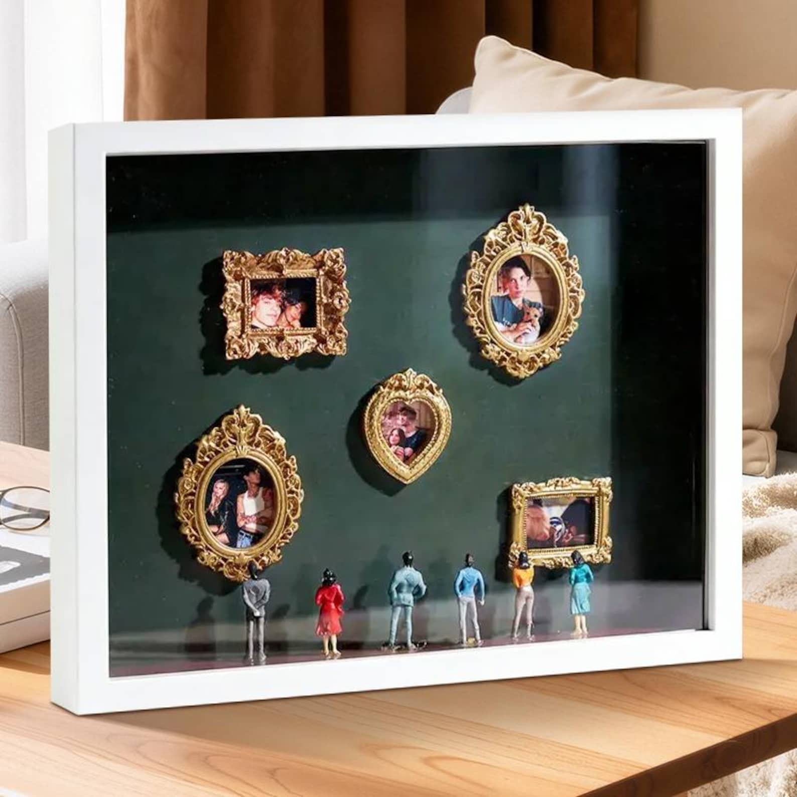 Shadow Box For Miniatures Personalized Couples Shadow Box: Miniature Museum Display Keepsake - Etsy