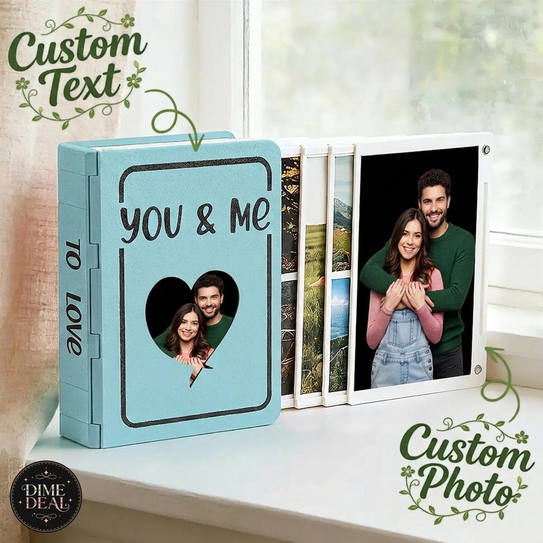 Custom 3D Printed Photo Album: Expandable Cover, Spine Personalization ...