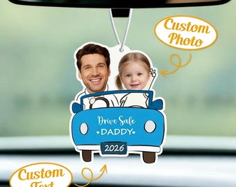 Deodorante per auto personalizzato / Foto e profumo personalizzati, diffusore in feltro