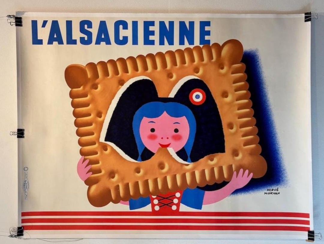 エルベ・モルヴァン オリジナルヴィンテージポスター「エルベ