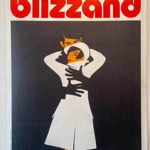 Original Vintage French Fashion Poster, &#39;BLIZZAND&#39; by Rene Gruau, c. 1968