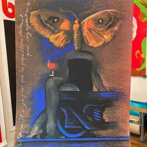 Wagenlisten c.1980 Original Vintage Plakat von Andre Francois