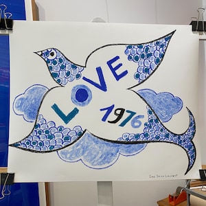 YSL 'LOVE' 1976 Later Edition Poster Yves Saint Laurent - Etsy