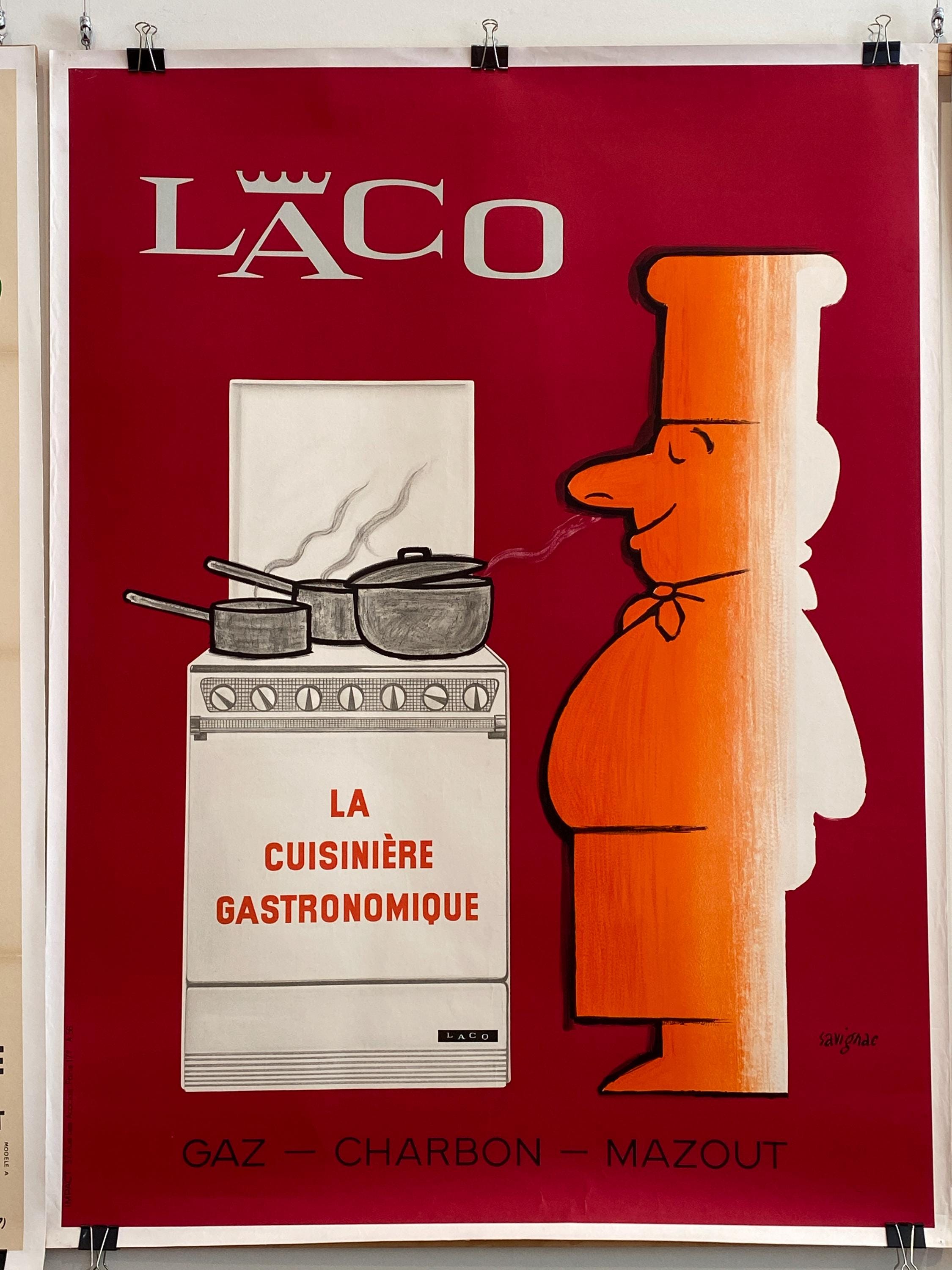 SAVIGNAC「LU」サヴィニャック・オリジナル・ポスター フランス ポスター Raymond Savignac サヴィニャック AIR FRANCE