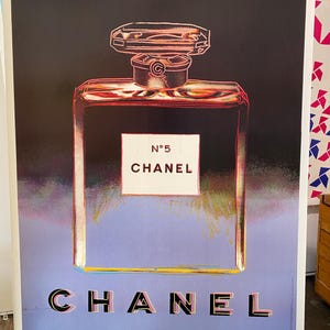Pôster vintage original da CHANEL por ANDY WARHOL, 1997