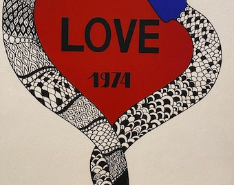 YSL 'LOVE' 1974 Later Edition Poster Yves Saint Laurent - Etsy
