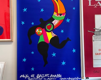 Póster vintage original de Niki de Saint Phalle, 1993