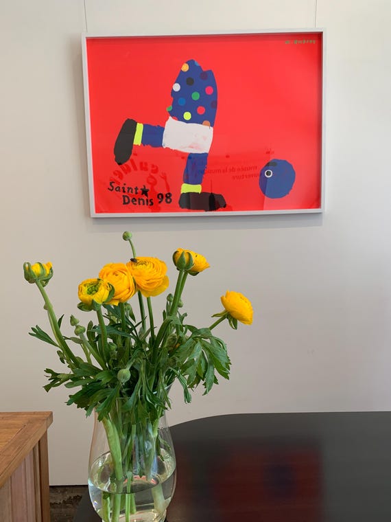 Affiche collector coupe du monde 1998 saint denis - Collection