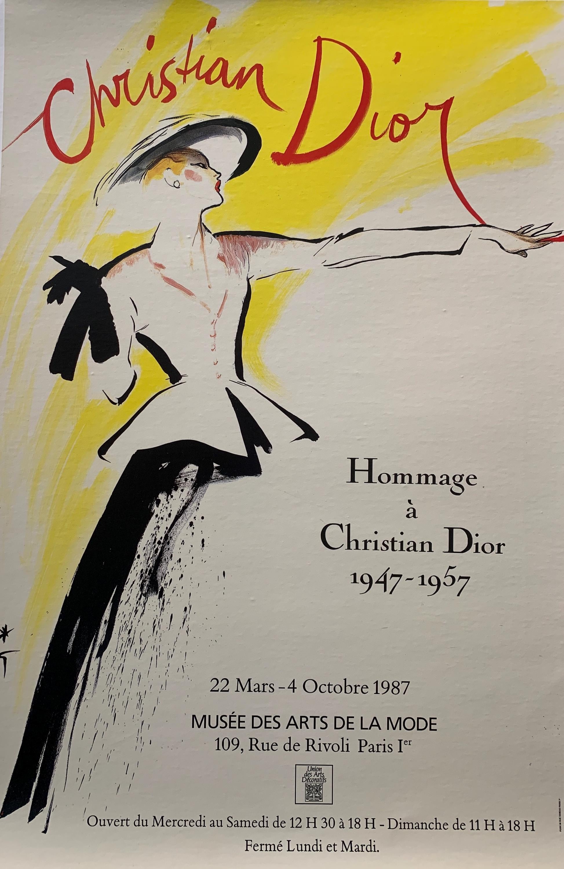 ヴィンテージ クリスチャン ディオール ポスター 1987: ルネ