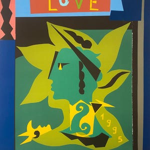Yves Saint Laurent Love Poster - Etsy
