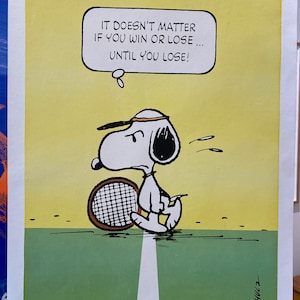 Vintage Snoopy Poster: 'It Doesn't Matter', Schulz, 1960s