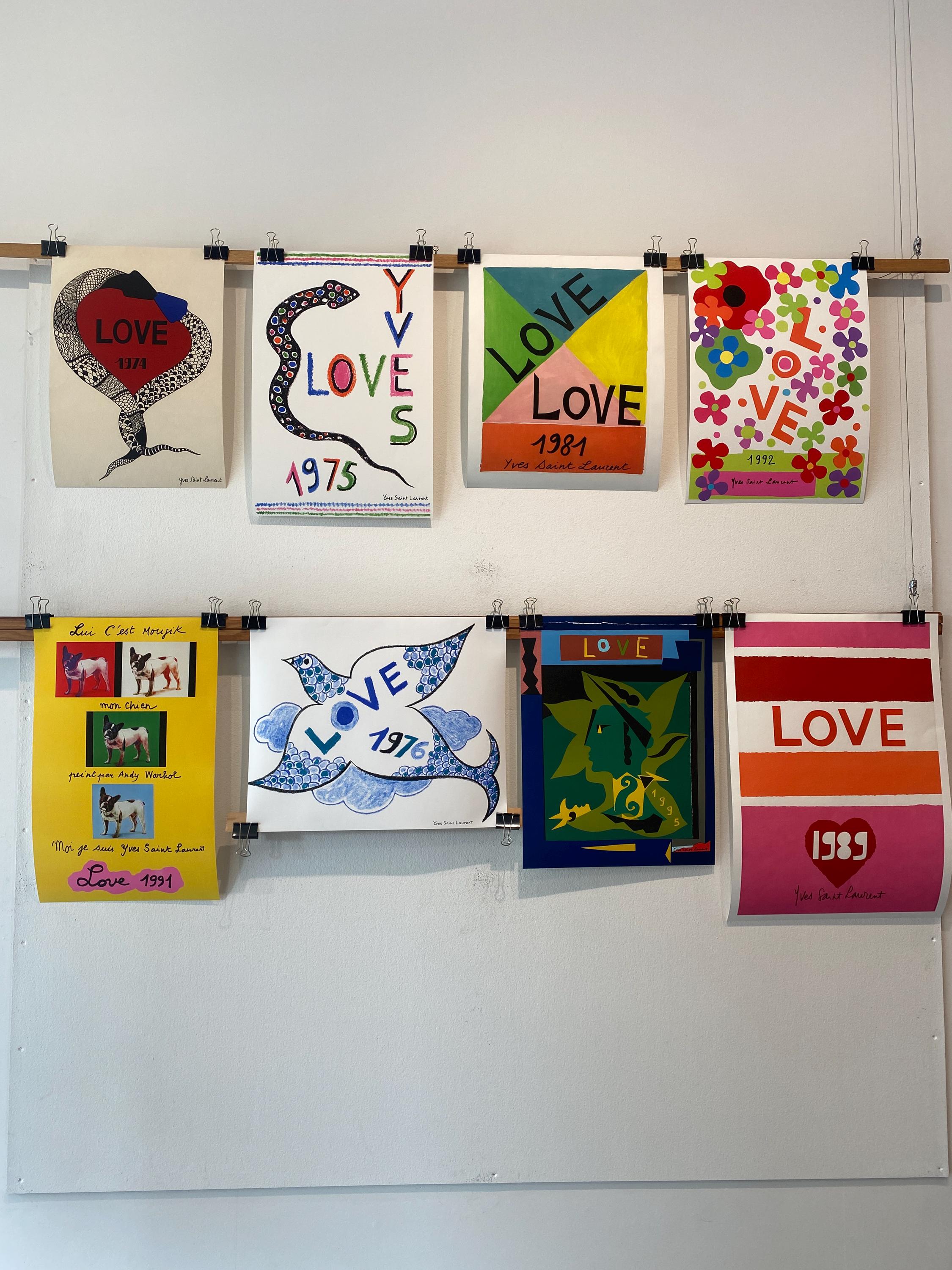 YSL 'LOVE' 1992 Later Edition Poster Yves Saint Laurent - Etsy