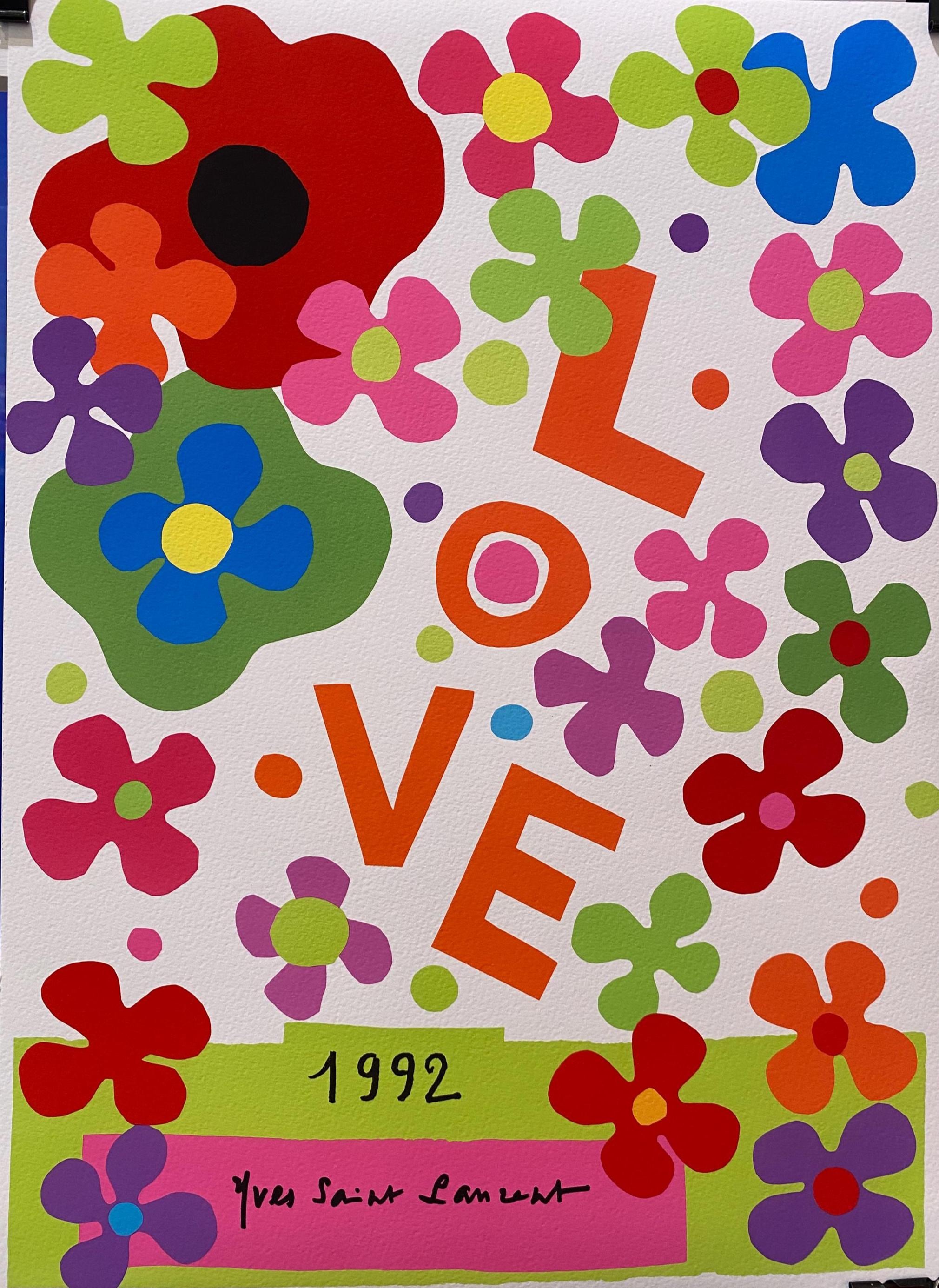 Yves Saint Laurent Love Print - Etsy