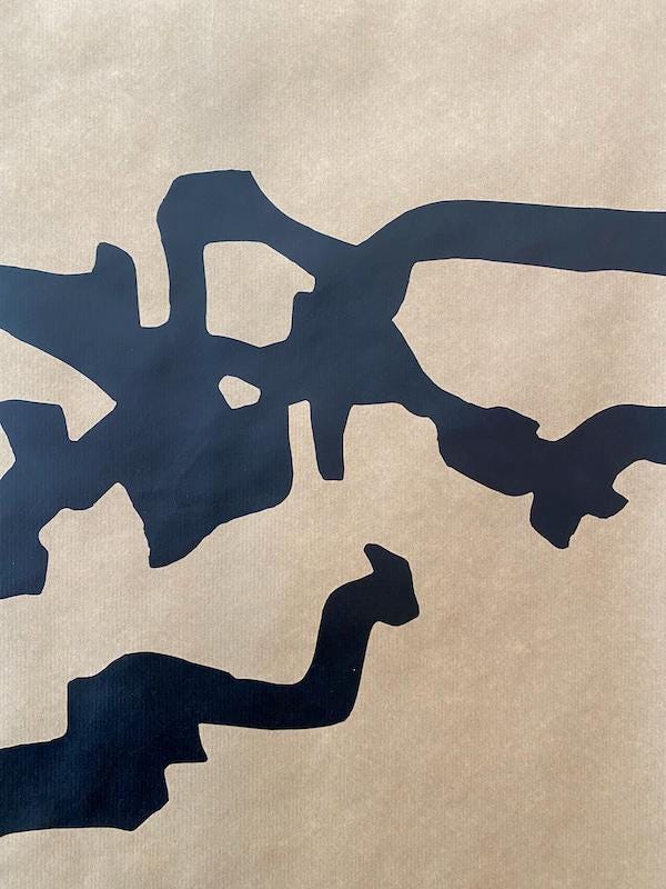 Original Vintage Exhibition Poster, 'CHILLIDA' Museo De Arte