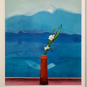 Authentic David Hockney Exhibition Poster - Mount Fuji and