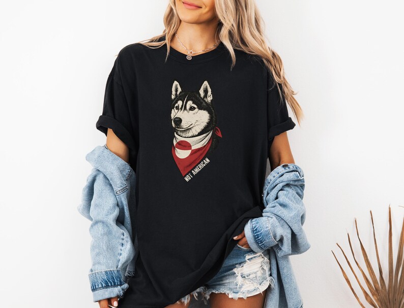 Comfort Colors I Stand With Greenland T-Shirt, Anti Trump Shirt, Anti MAGA Shirt, Equality Tshirt, Protest Tee, Resist Tshirt, Husky Tshirt image 2