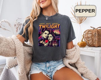 Comfort Colors® Retro Vintage Twilight Shirt, Twilight Fans Homage Shirt, Gift For Book Lover Twilight Shirt, Vampires Wolves Romance shirt