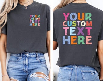 Comfort Colors Custom Logo Shirt: Your Business Design Here