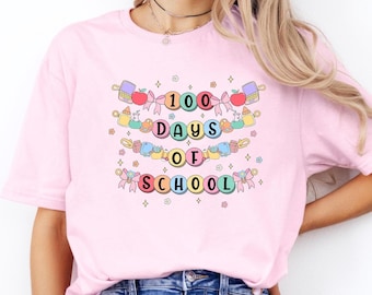 100 Days of School Shirt, 100 Day Shirt, 100th Day Of School Celebration, Student Shirt, Back to School Shirt, Gift For Teacher