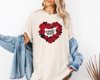 Romance Book Shirt, Bookish Shirt, Girlie Book Lover Shirt, Book Club T-Shirt, Bookish Gift For Her, Book Lover Gift, Book Shirt