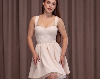 beige cocktail dress sleeveless Work Semi-Formal Dress Beige V-Neck Sleeveless Pocketed Maxi Dress –  Dreamylily main image 0