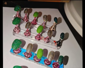 Oh Glitter Tree-pers op de nagels