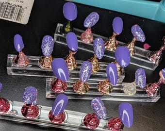 Paarse mensen glittereter