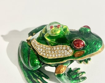 Vintage Porcelain Frog Prince Music Box - San Francisco Music