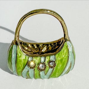 Vintage Mini Purse Trinket Box