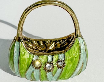 Vintage Mini Purse Trinket Box