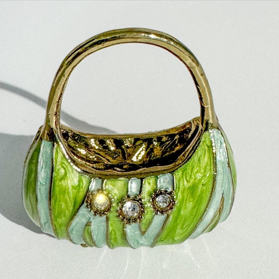 Vintage Mini Purse Trinket Box