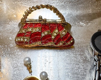 Vintage Handbag Trinket Box