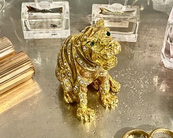 Gold Tiger Trinket box