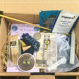 Full Moon Ritual Kit – Spiritual Cleansing & Self-Care Box