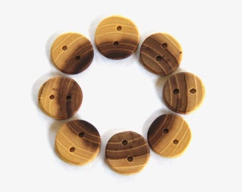 S63 - Small 1" Elm buttons - 8 buttons