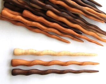 Handmade  7" Shawl or hair stick - choose ONE - Maple, Cherry or Walnut