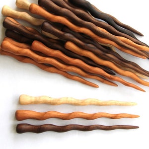 Handmade  7" Shawl or hair stick - choose ONE - Maple, Cherry or Walnut
