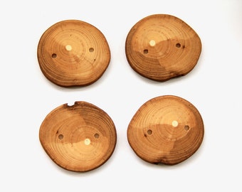 Large Ash Buttons - 2.25" - 4 pc - L27