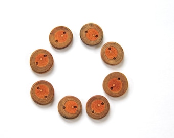 S54 - small Buckthorn buttons - 7/8"   - 8 buttons