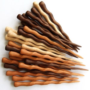 Handmade 7 Shawl or hair stick choose ONE Maple, Cherry or Walnut image 3
