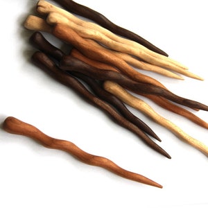 Handmade 5.5 Shawl or hair sticks choose ONE Walnut, Cherry or Maple image 4