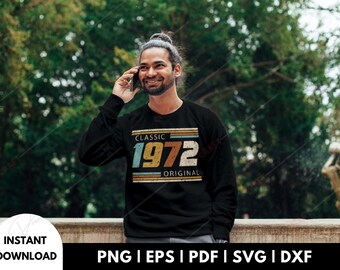 Klasyczny oryginał SVG z 1972 r. | 54. urodziny SVG | Koszulka na 54. urodziny | 1972 Dojrzały do perfekcji | Dojrzały do perfekcji SVG | Prezent na 54. urodziny