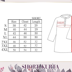 Men’s Short Cotton Kurta Plain Casual Tunic Lightweight Indian Shirt Everyday Ethnic Wear Comfortable and Easy Washable Premium Cotton Kurta image 6