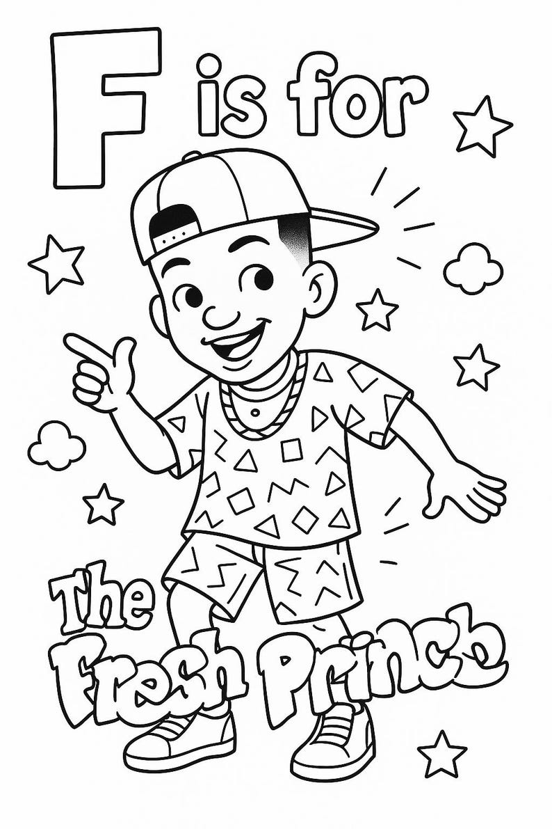 Class of 97, 90s Nostalgia Coloring Pages, Digital Download, Printable Retro Coloring Book for Adults & Teens, Pop Culture, Fun Coloring image 10