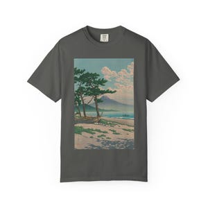 Unisex Garment Dyed T Shirt Featuring Traditional Japanese Art 100 Percent Ring Spun US Cotton 画像 5